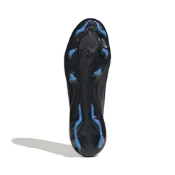 adidas F50 Hyperfast League Mid Gras Voetbalschoenen (FG) Zwart Zwart Blauw