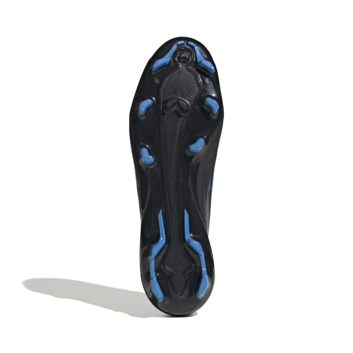 adidas F50 Hyperfast League Mid Gras Voetbalschoenen (FG) Zwart Zwart Blauw