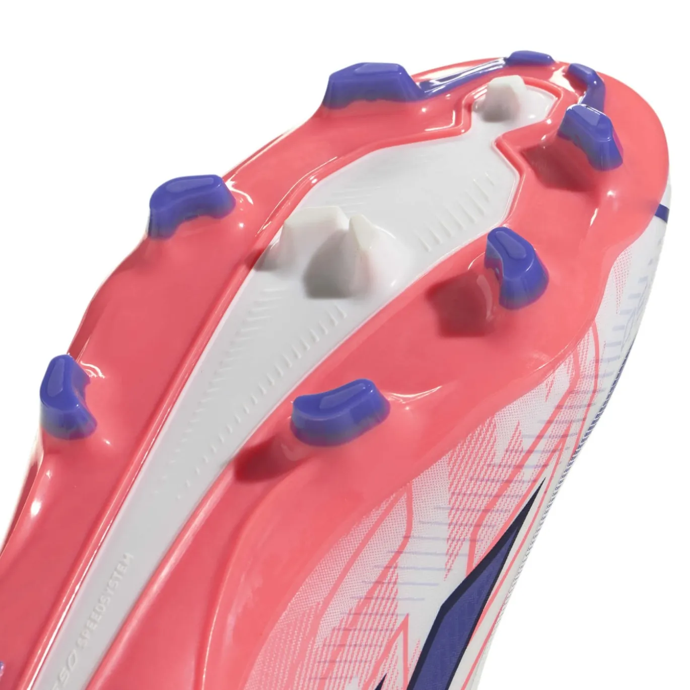 adidas F50 Hyperfast League Mid Gras Voetbalschoenen (FG) Wit Paars Roze