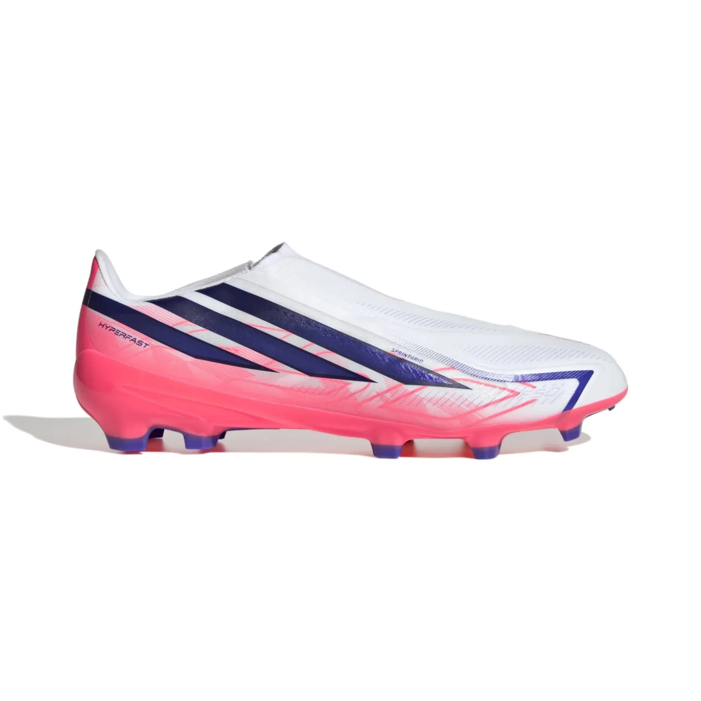 adidas F50 Hyperfast League Veterloze Gras Voetbalschoenen (FG) Wit Paars Roze