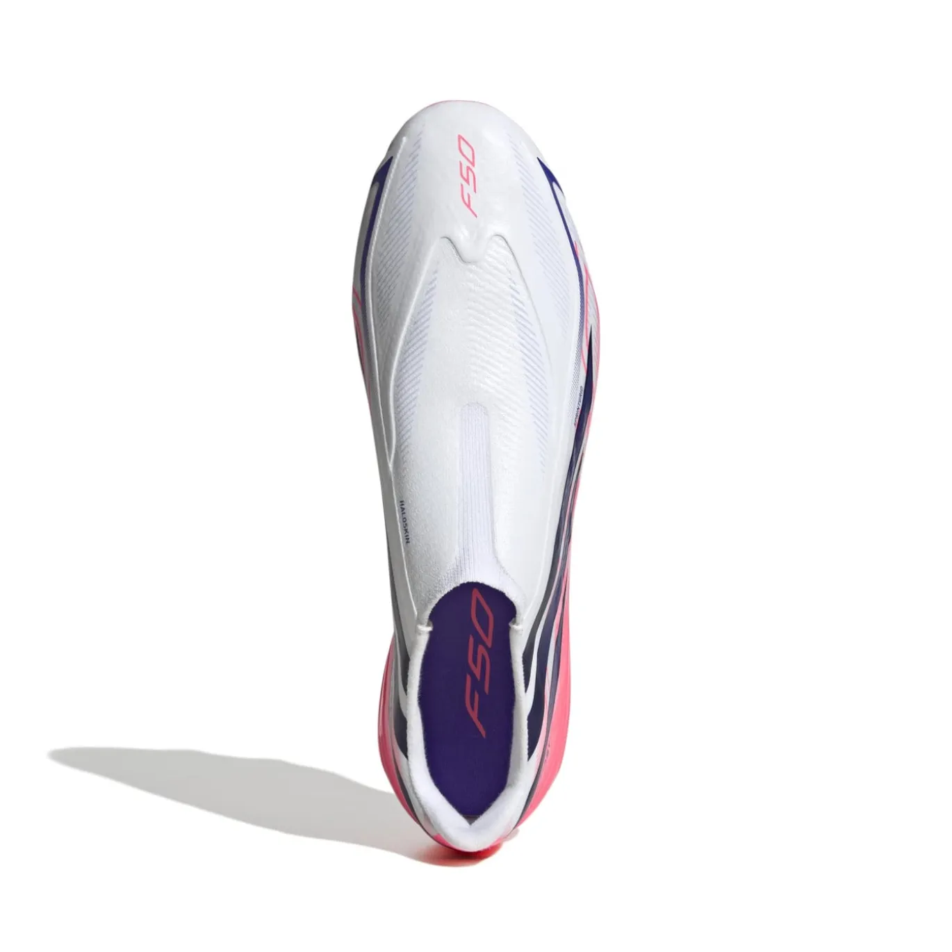adidas F50 Hyperfast League Veterloze Gras Voetbalschoenen (FG) Wit Paars Roze