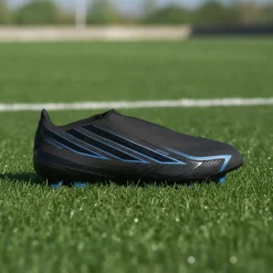 adidas F50 Hyperfast League Veterloze Gras Voetbalschoenen (FG) Zwart Zwart Blauw