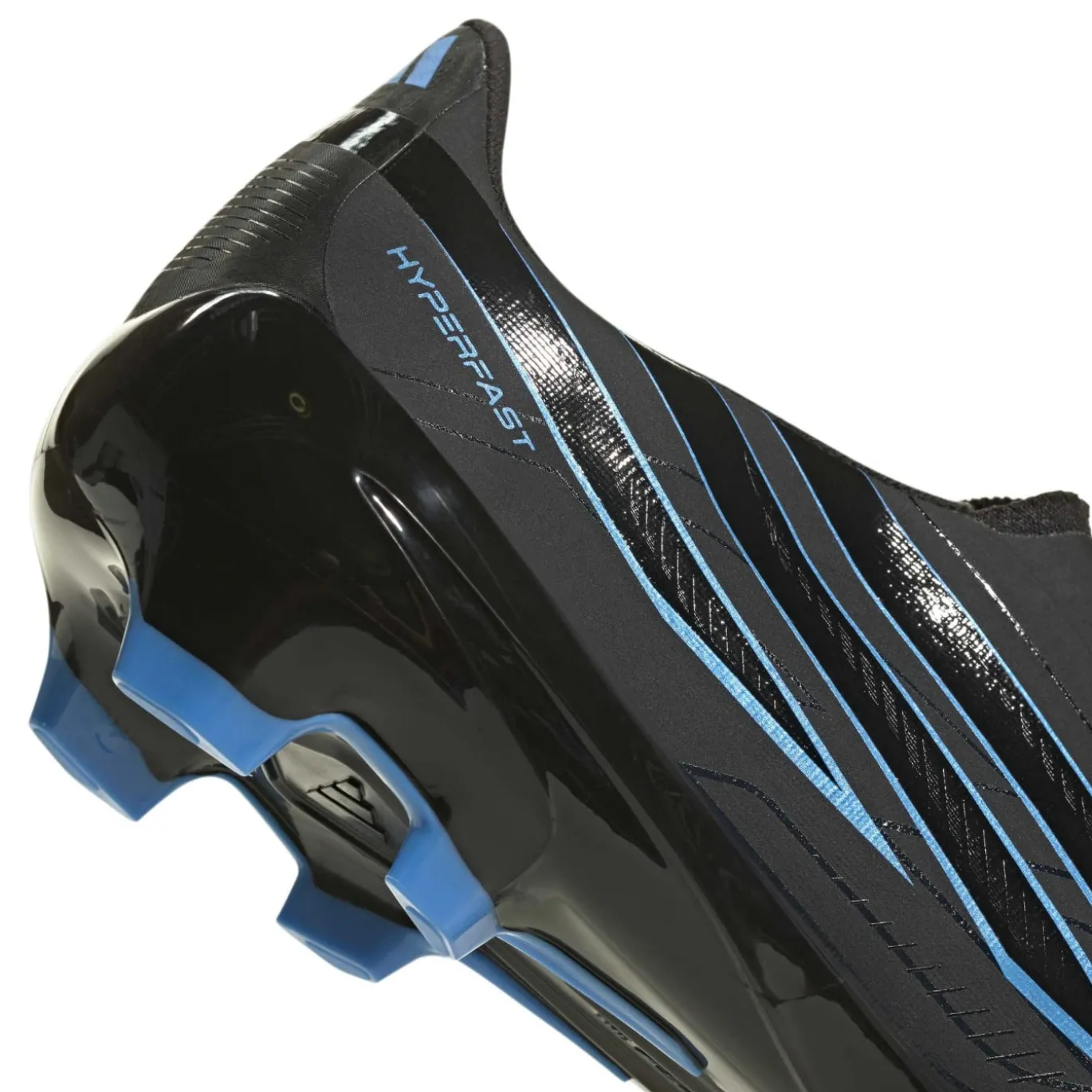 adidas F50 Hyperfast League Veterloze Gras Voetbalschoenen (FG) Zwart Zwart Blauw
