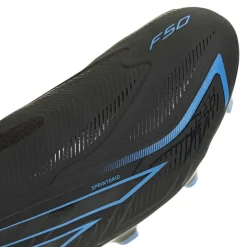adidas F50 Hyperfast League Veterloze Gras Voetbalschoenen (FG) Zwart Zwart Blauw