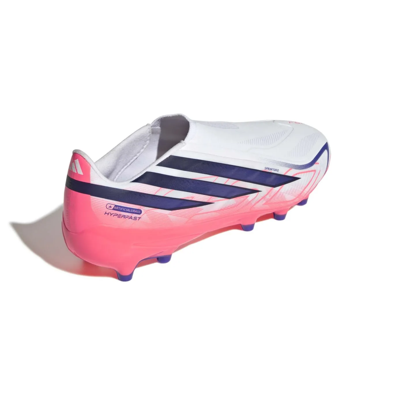 adidas F50 Hyperfast League Veterloze Kunstgras Voetbalschoenen (AG) Wit Paars Roze