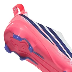 adidas F50 Hyperfast League Veterloze Gras Voetbalschoenen (FG) Kids Wit Paars Roze