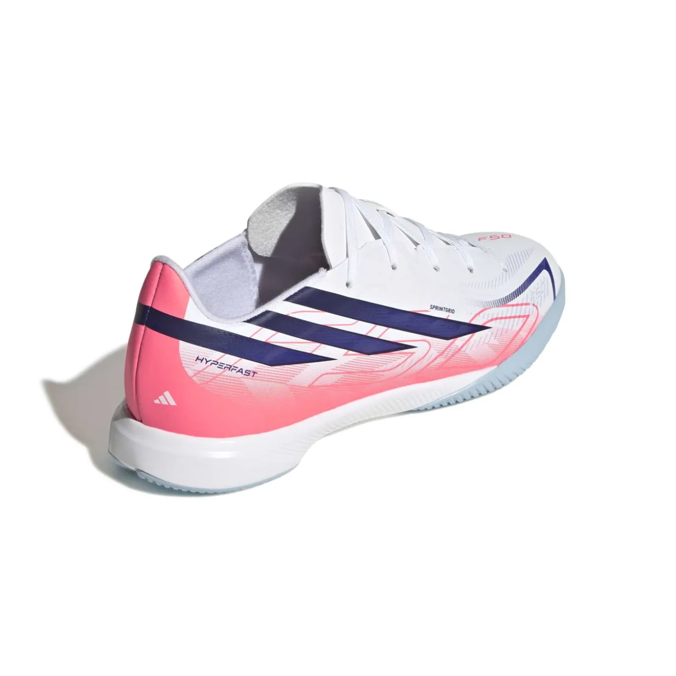 adidas F50 Hyperfast League Zaalvoetbalschoenen (IN) Kids Wit Paars Roze