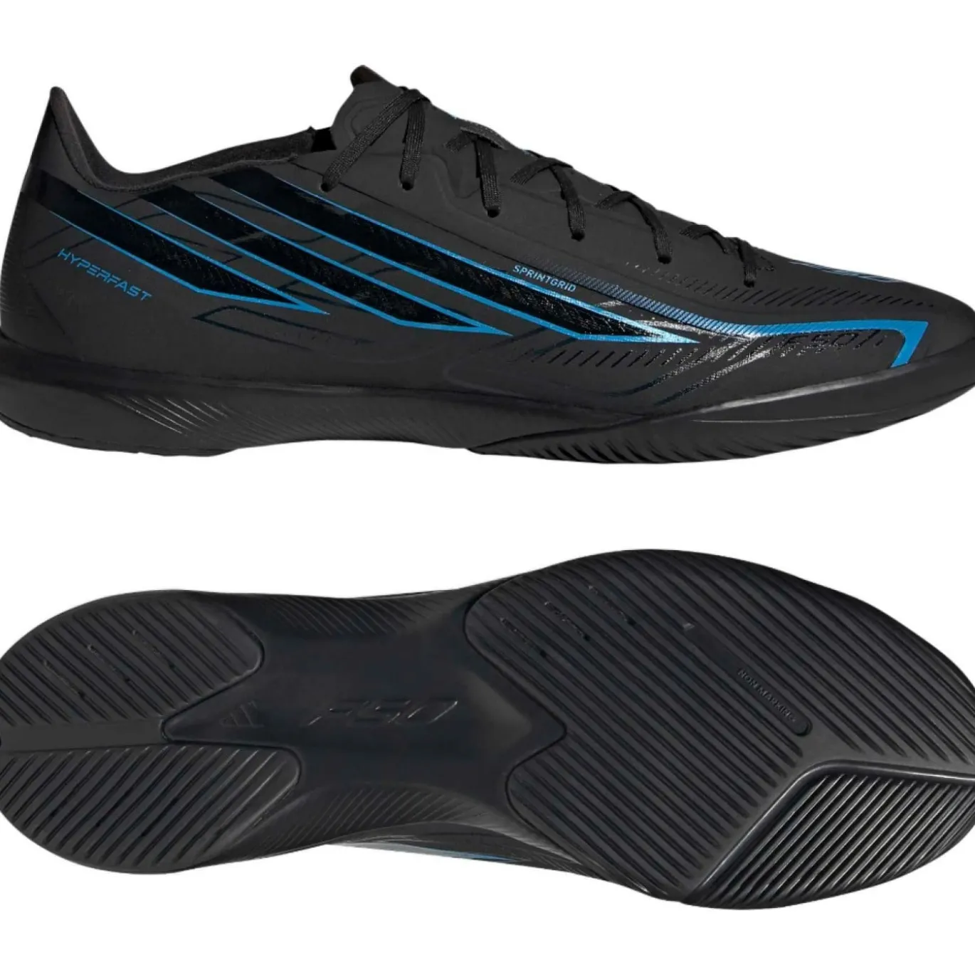 adidas F50 Hyperfast League Zaalvoetbalschoenen (IN) Zwart Zwart Blauw
