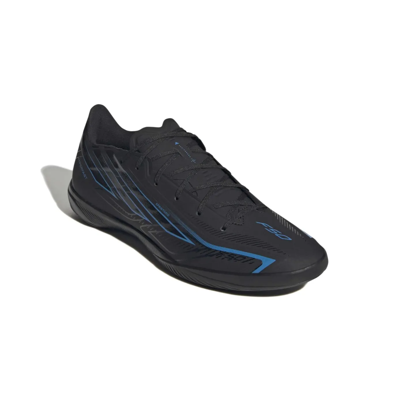 adidas F50 Hyperfast League Zaalvoetbalschoenen (IN) Zwart Zwart Blauw
