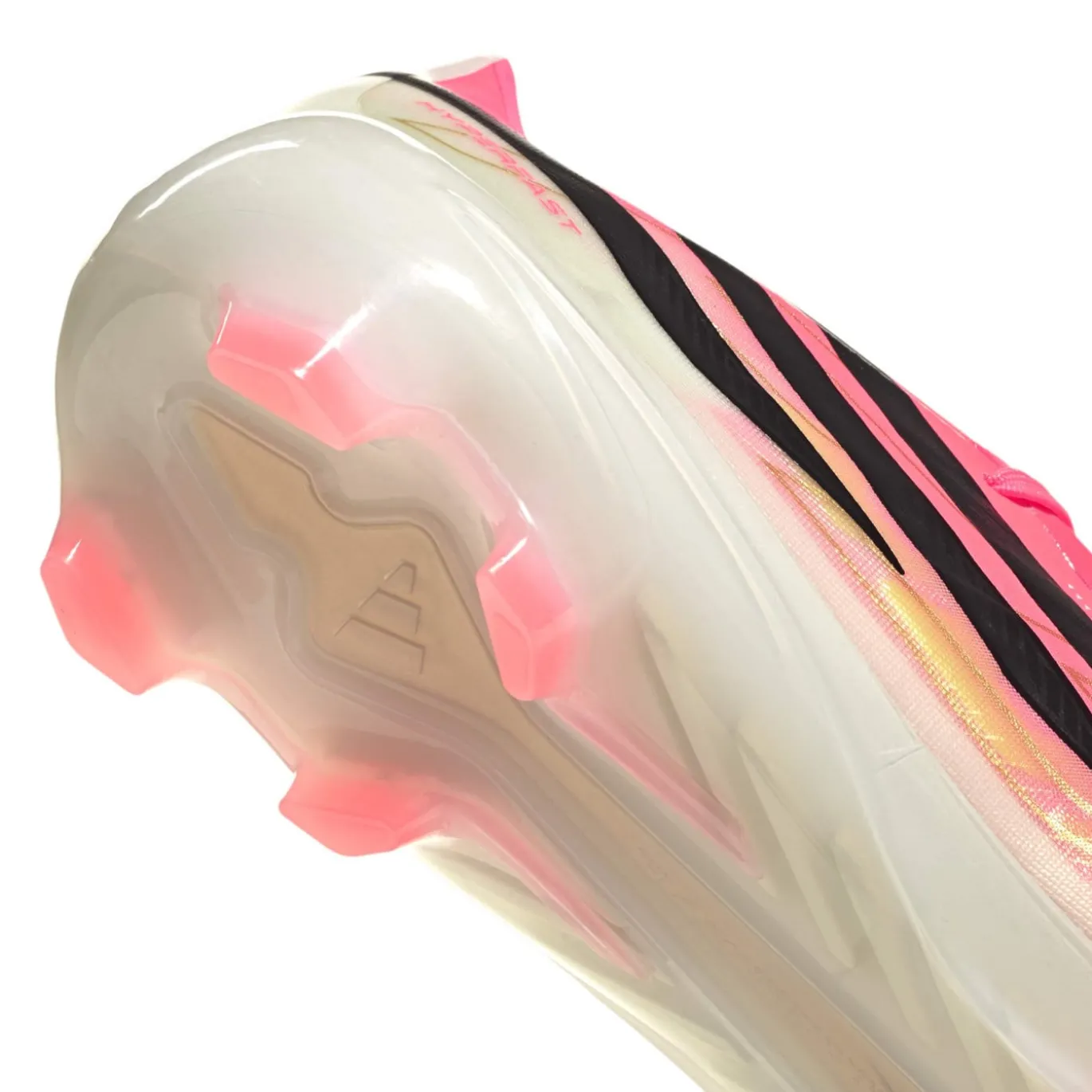 adidas F50 Hyperfast Pro Gras Voetbalschoenen (FG) Felroze Zwart Goud Wit