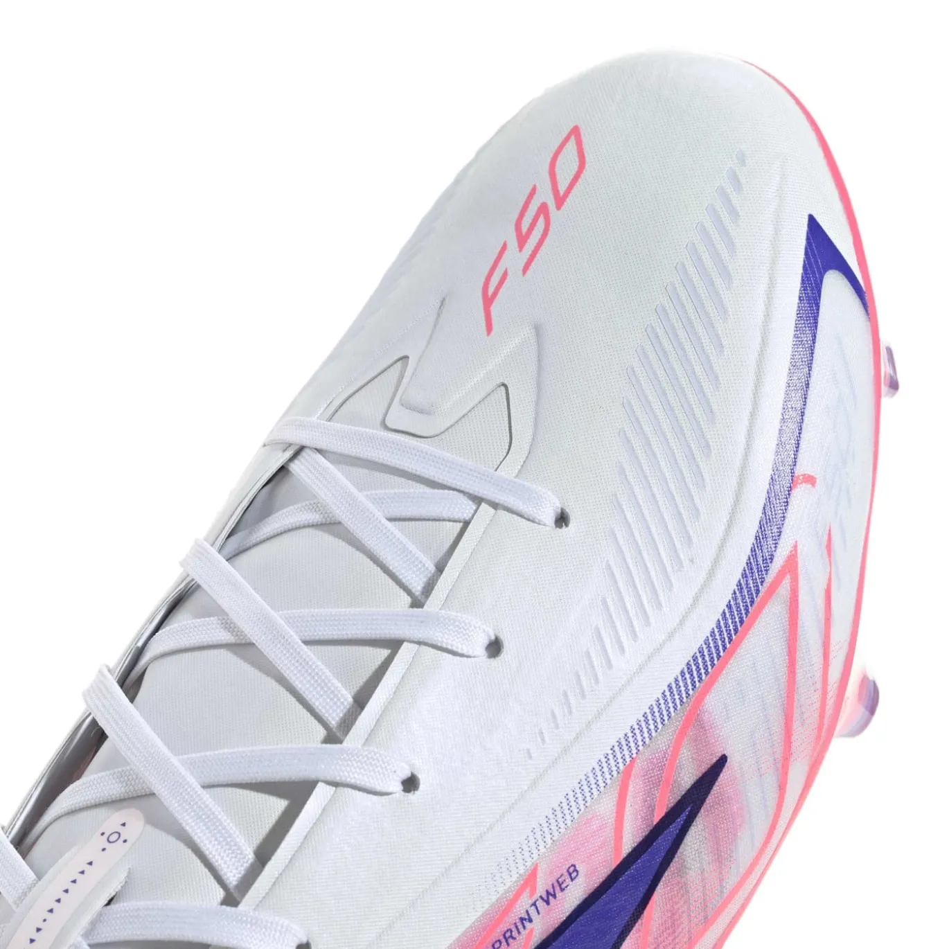 adidas F50 Hyperfast Pro Gras Voetbalschoenen (FG) Wit Paars Roze