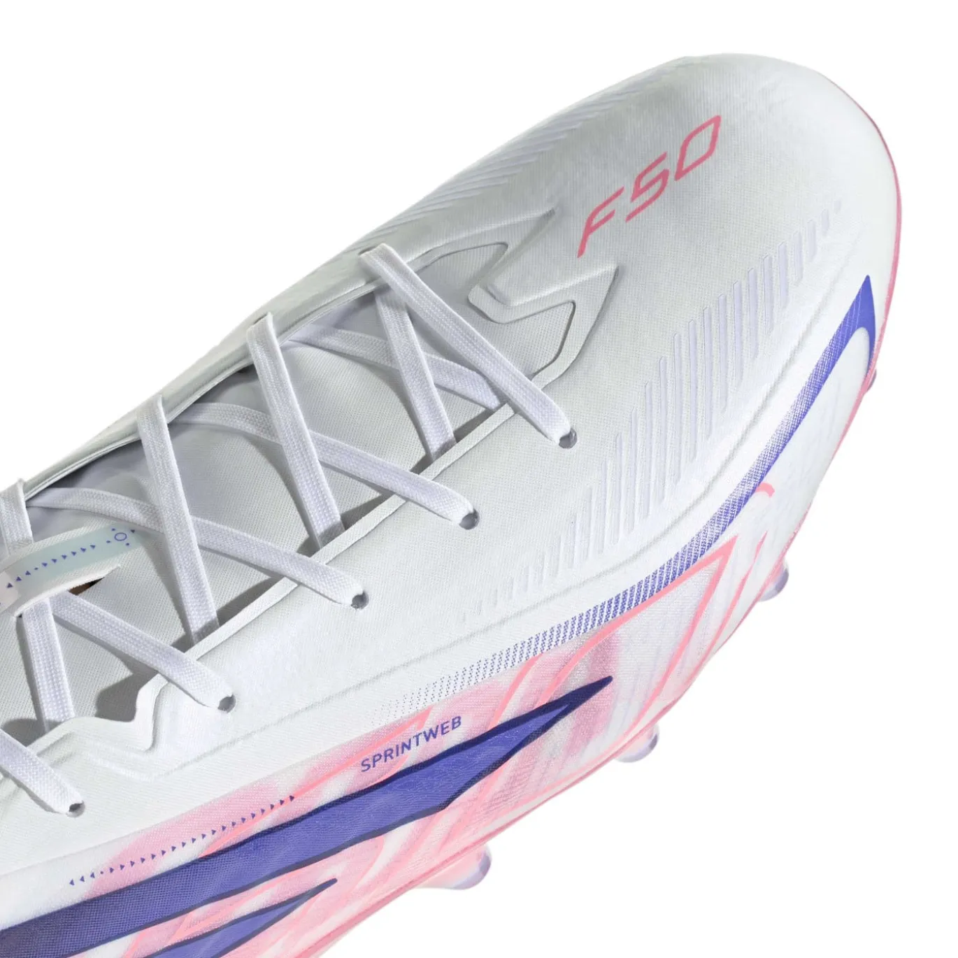adidas F50 Hyperfast Pro Kunstgras Voetbalschoenen (AG) Wit Paars Roze