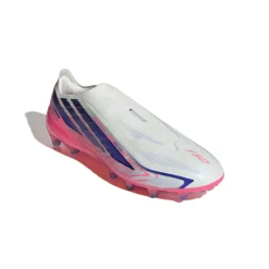 adidas F50 Hyperfast Pro Veterloze Kunstgras Voetbalschoenen (AG) Wit Paars Roze