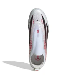 adidas F50 Lamine Yamal Elite Veterloze Gras Voetbalschoenen (FG) Kids Wit Felrood Zwart