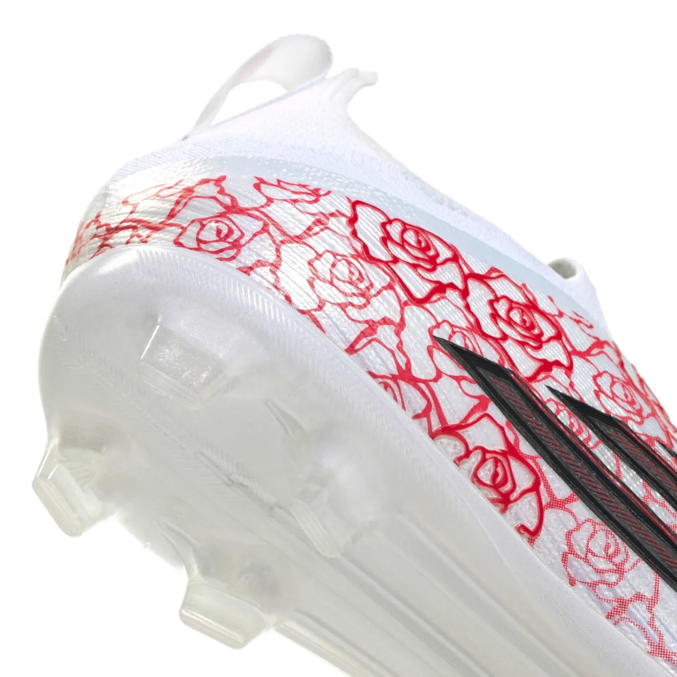adidas F50 Lamine Yamal Elite Veterloze Gras Voetbalschoenen (FG) Kids Wit Felrood Zwart