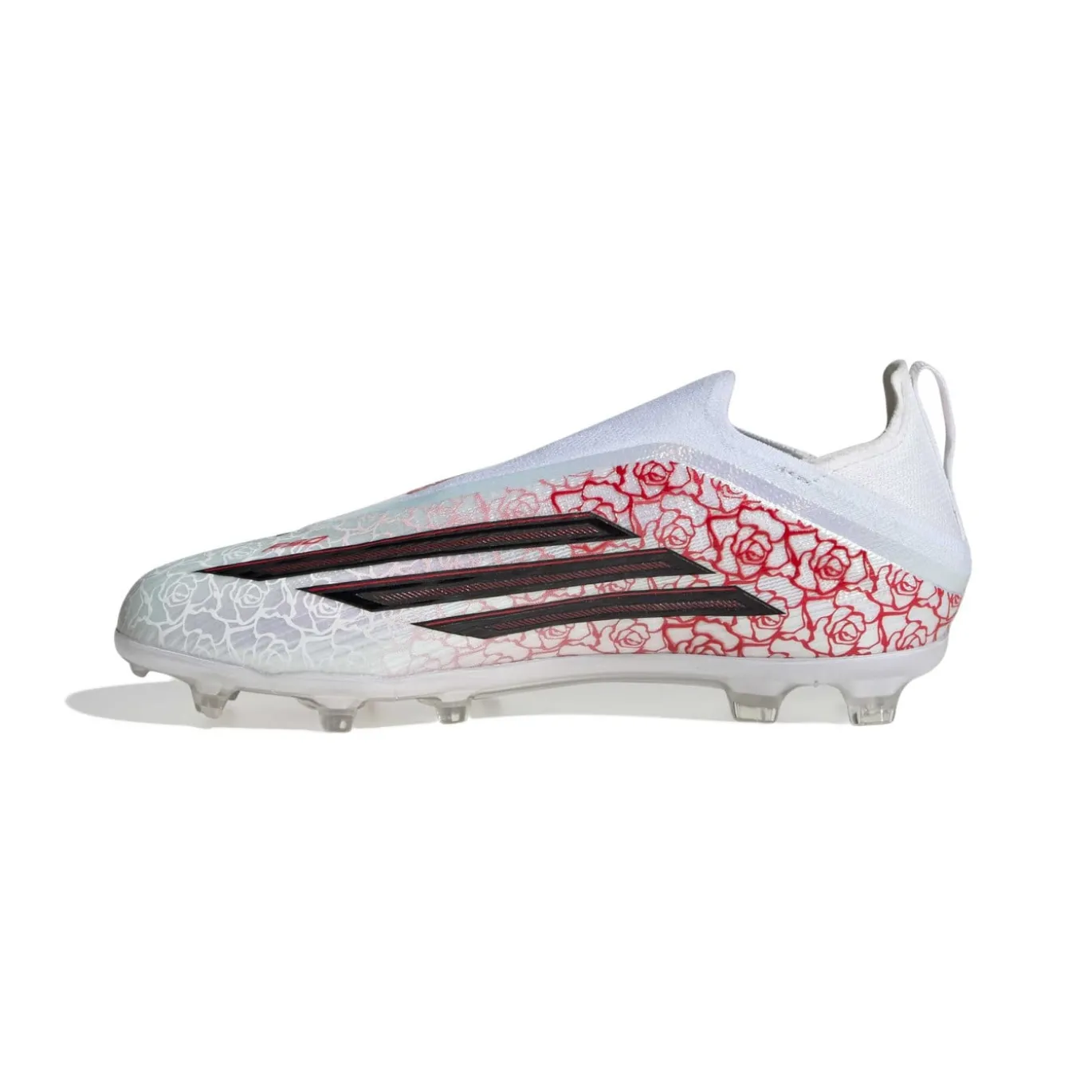 adidas F50 Lamine Yamal Elite Veterloze Gras Voetbalschoenen (FG) Kids Wit Felrood Zwart