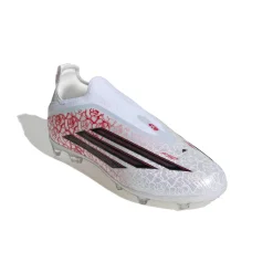 adidas F50 Lamine Yamal Elite Veterloze Gras Voetbalschoenen (FG) Kids Wit Felrood Zwart