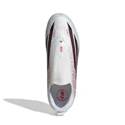 adidas F50 Lamine Yamal League Veterloze Gras / Kunstgras Voetbalschoenen (MG) Kids Wit Felrood Zwart