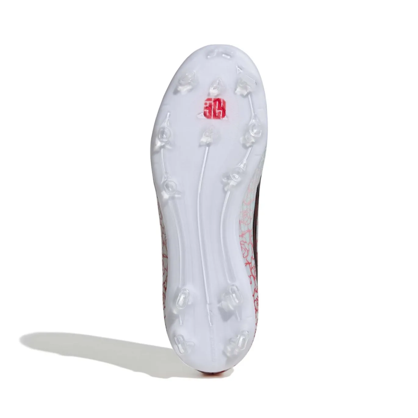 adidas F50 Lamine Yamal League Veterloze Gras / Kunstgras Voetbalschoenen (MG) Kids Wit Felrood Zwart