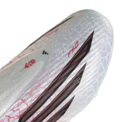 adidas F50 Lamine Yamal League Veterloze Gras / Kunstgras Voetbalschoenen (MG) Kids Wit Felrood Zwart