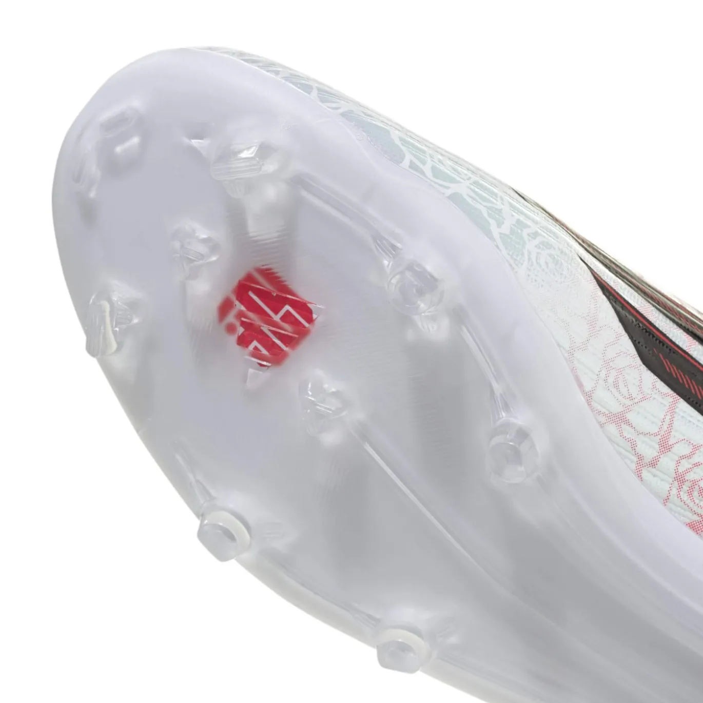 adidas F50 Lamine Yamal League Veterloze Gras / Kunstgras Voetbalschoenen (MG) Kids Wit Felrood Zwart