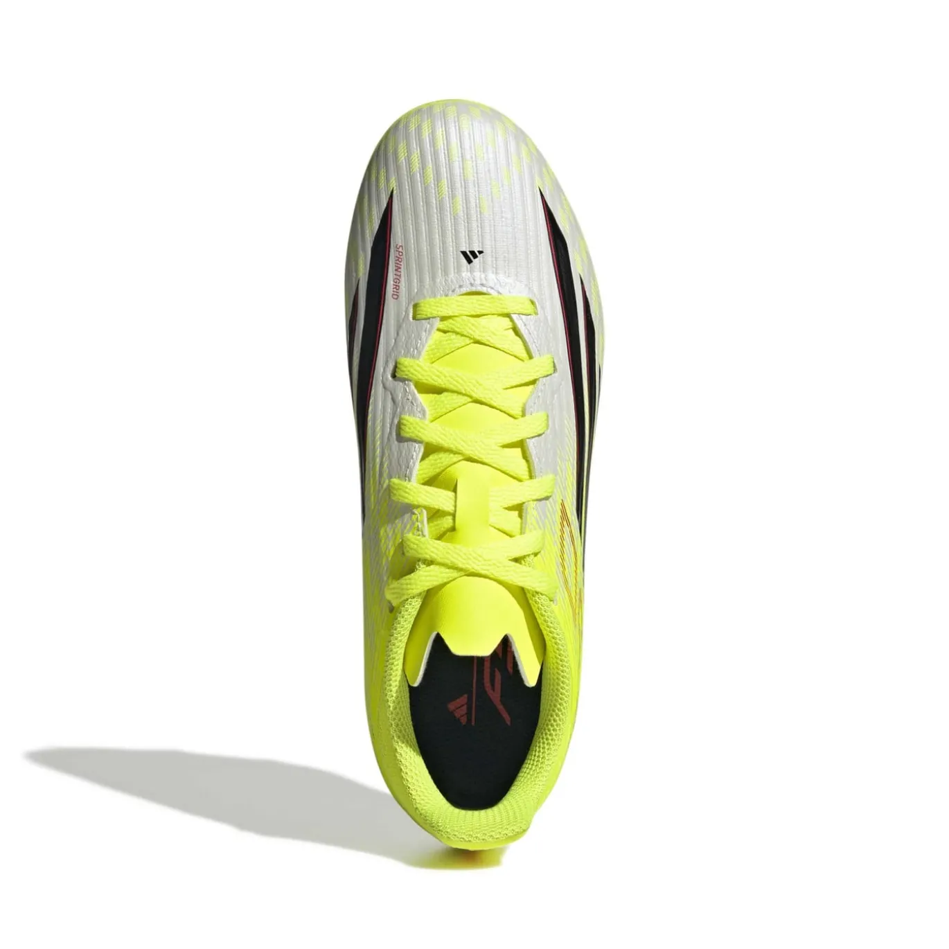 adidas F50 League Gras / Kunstgras Voetbalschoenen (MG) Kids Neongeel Zwart Rood
