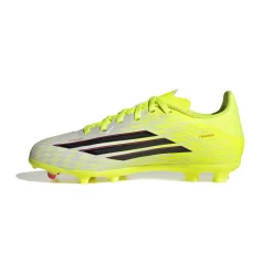 adidas F50 League Gras / Kunstgras Voetbalschoenen (MG) Kids Neongeel Zwart Rood
