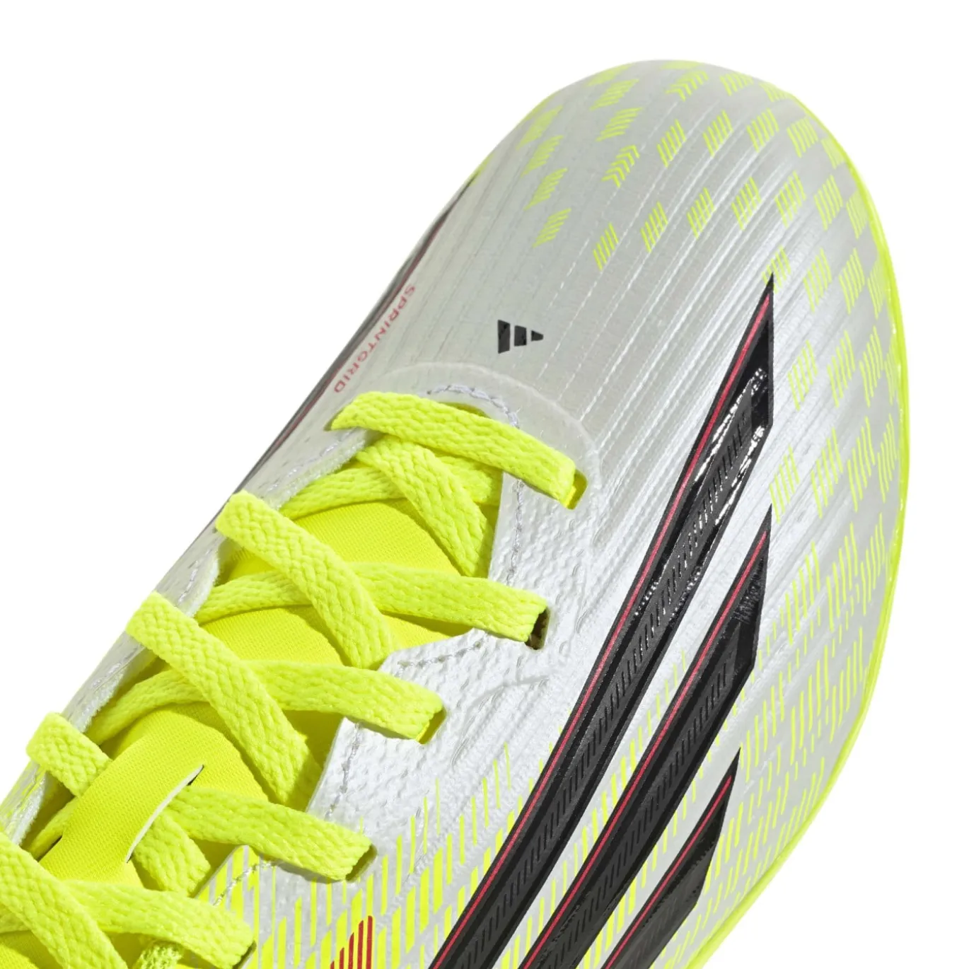 adidas F50 League Gras / Kunstgras Voetbalschoenen (MG) Kids Neongeel Zwart Rood