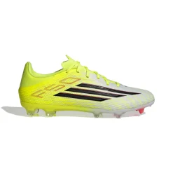 adidas F50 League Gras / Kunstgras Voetbalschoenen (MG) Neongeel Zwart Rood