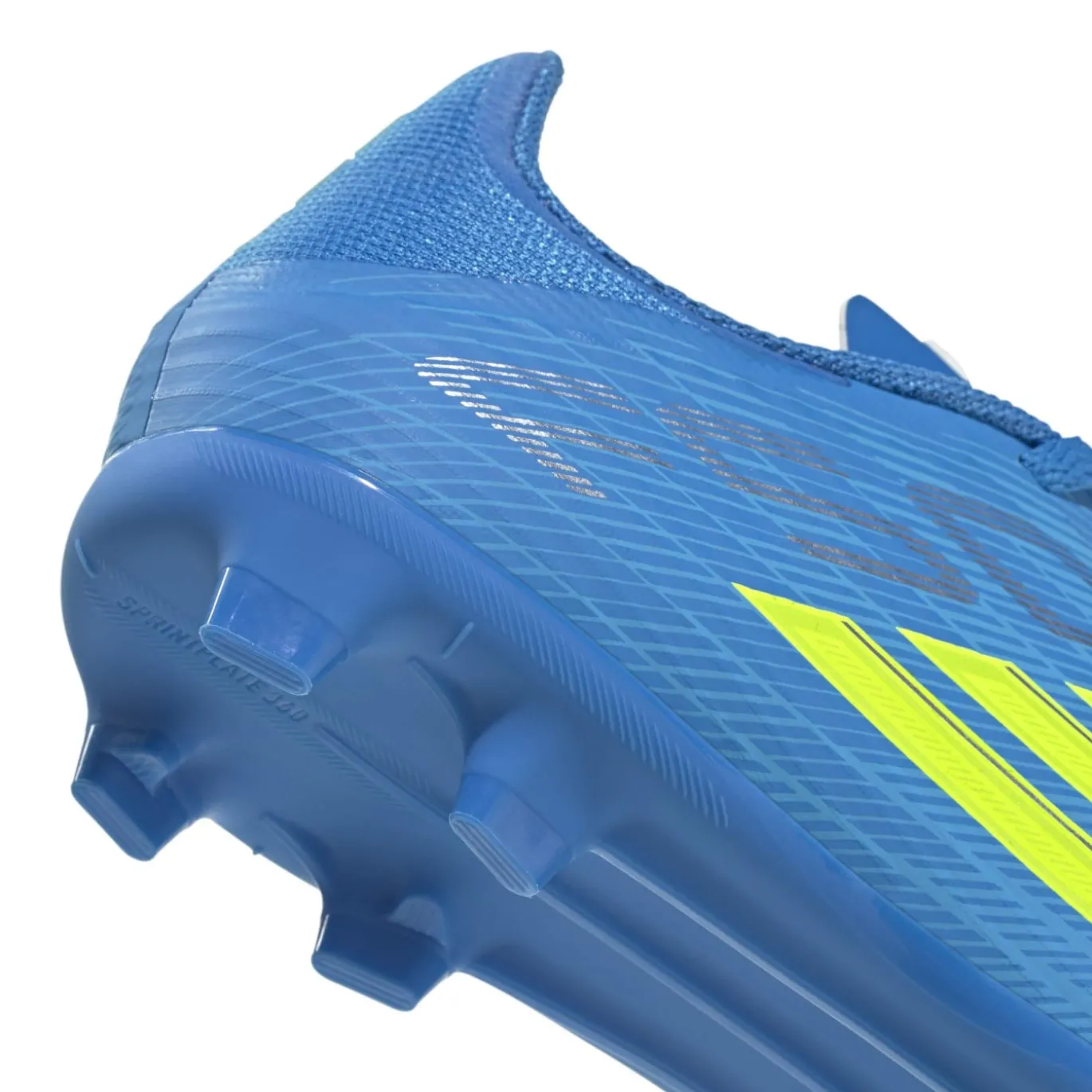 adidas F50 League Gras / Kunstgras Voetbalschoenen (MG) Kids Blauw Neongeel