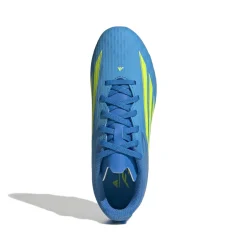 adidas F50 League Gras / Kunstgras Voetbalschoenen (MG) Kids Blauw Neongeel
