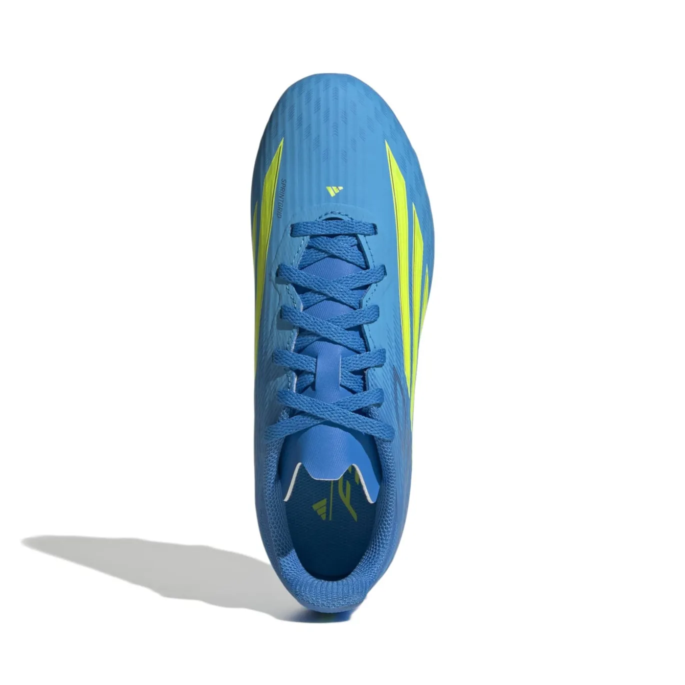 adidas F50 League Gras / Kunstgras Voetbalschoenen (MG) Kids Blauw Neongeel