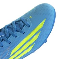 adidas F50 League Gras / Kunstgras Voetbalschoenen (MG) Kids Blauw Neongeel