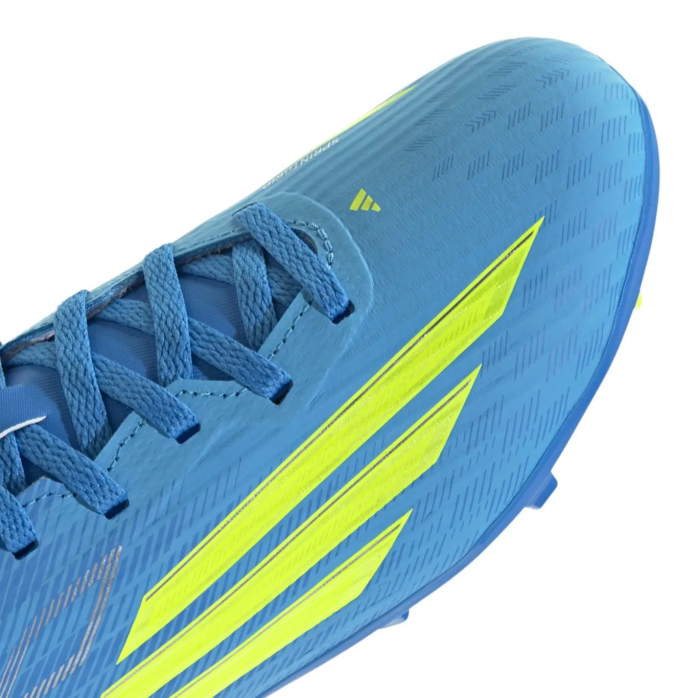 adidas F50 League Gras / Kunstgras Voetbalschoenen (MG) Kids Blauw Neongeel