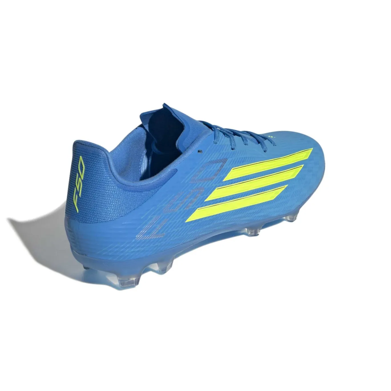 adidas F50 League Gras / Kunstgras Voetbalschoenen (MG) Blauw Neongeel