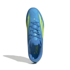 adidas F50 League Gras / Kunstgras Voetbalschoenen (MG) Blauw Neongeel