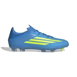 adidas F50 League Gras / Kunstgras Voetbalschoenen (MG) Blauw Neongeel