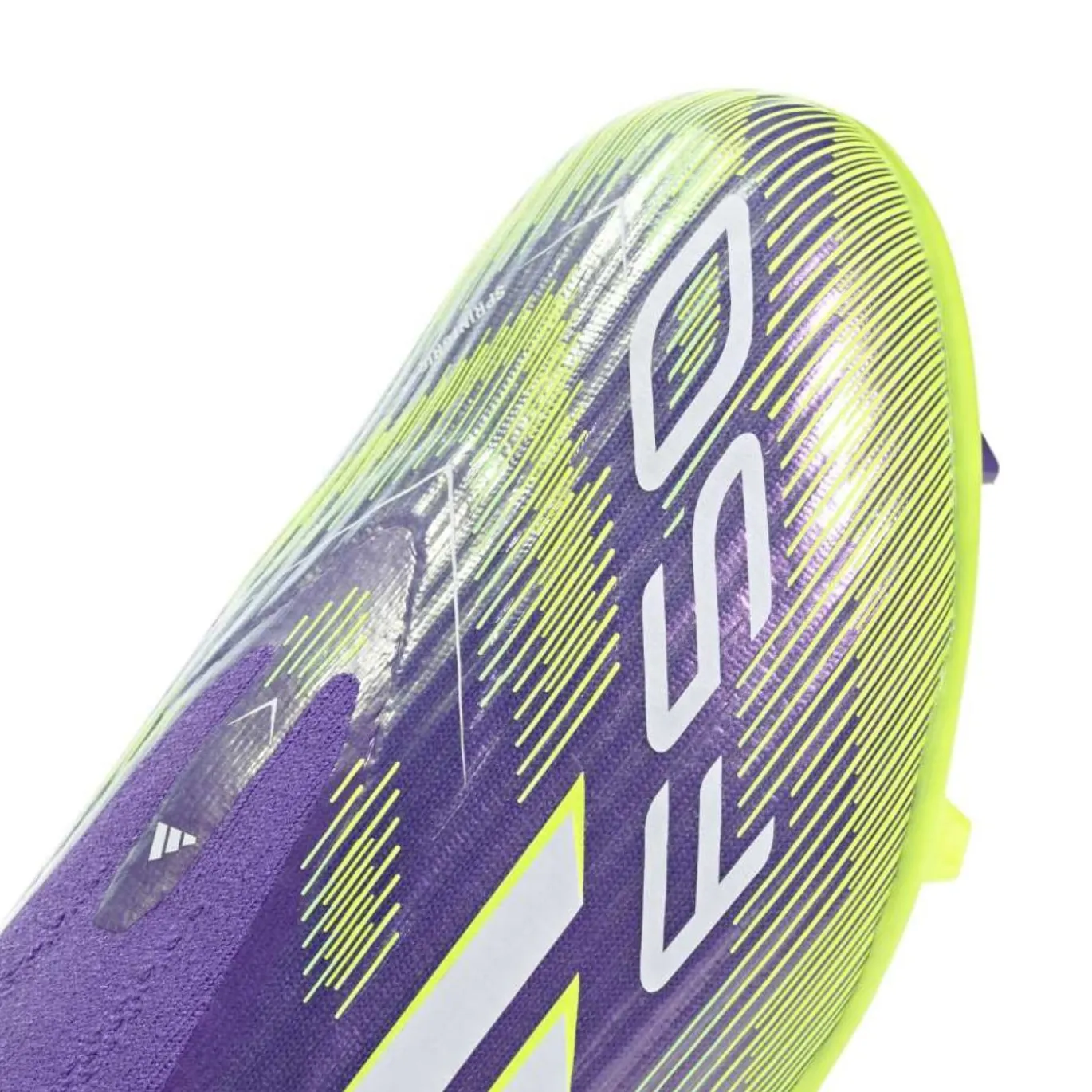 adidas F50 League Veterloze Gras / Kunstgras Voetbalschoenen (MG) Kids Paars Wit Neongeel