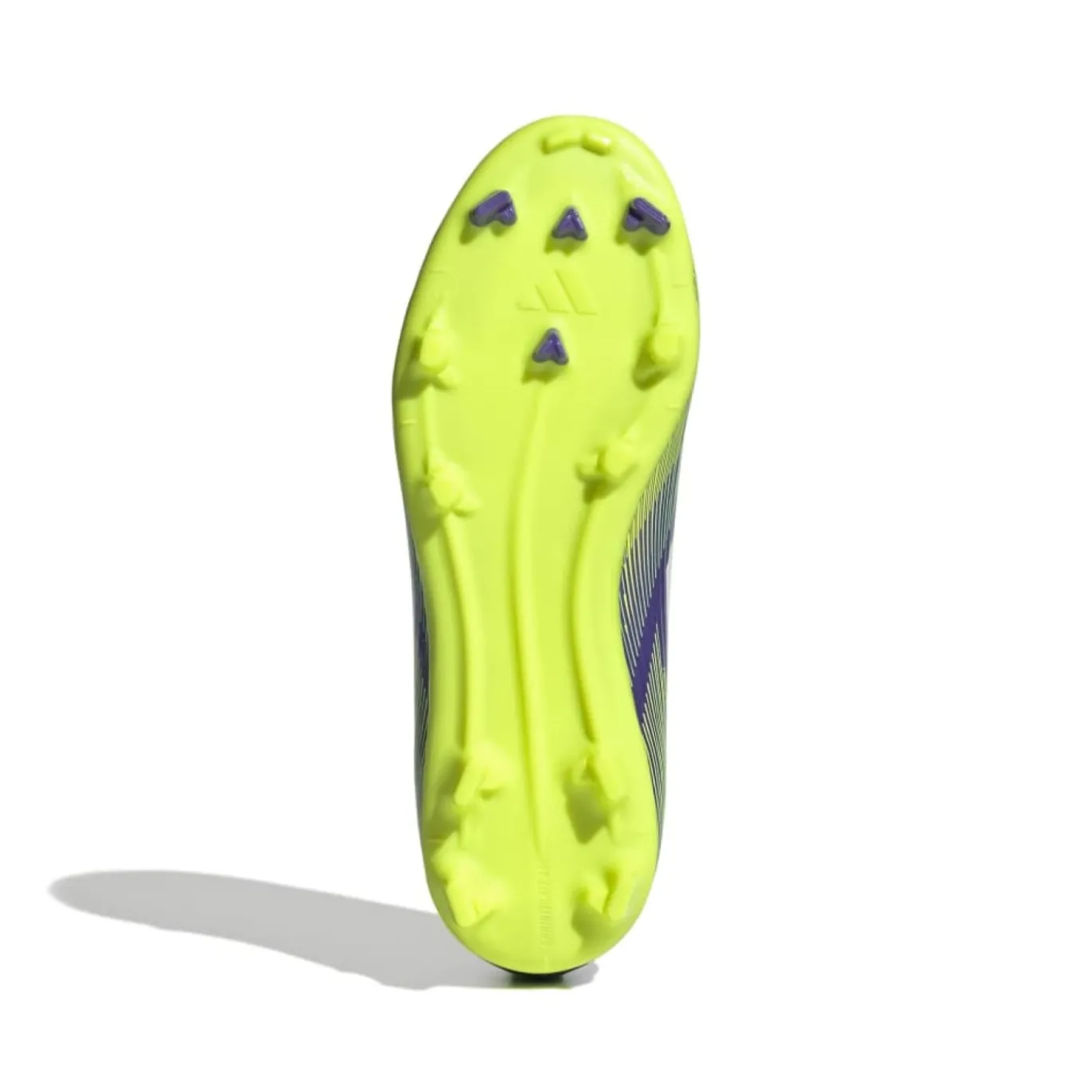 adidas F50 League Veterloze Gras / Kunstgras Voetbalschoenen (MG) Kids Paars Wit Neongeel