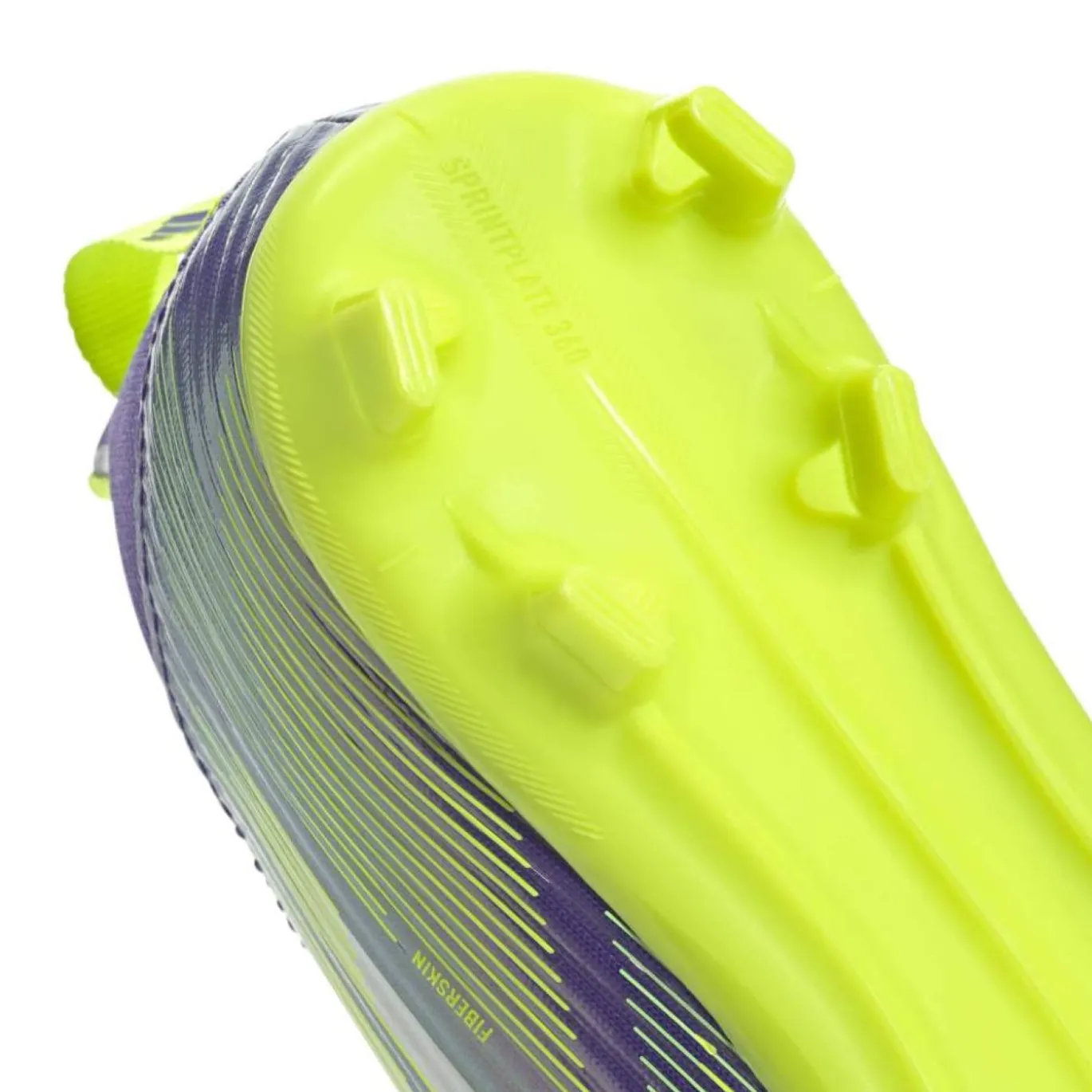 adidas F50 League Veterloze Gras / Kunstgras Voetbalschoenen (MG) Kids Paars Wit Neongeel