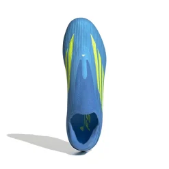 adidas F50 League Veterloze Gras / Kunstgras Voetbalschoenen (MG) Blauw Neongeel