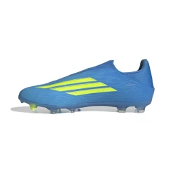 adidas F50 League Veterloze Gras / Kunstgras Voetbalschoenen (MG) Blauw Neongeel