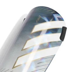 adidas F50 Match Scheenbeschermers Zilvergrijs Wit Goud Zwart