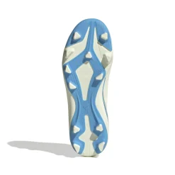 adidas F50 Messi Club Gras / Kunstgras Voetbalschoenen (MG) Kids Wit Lichtblauw Goud