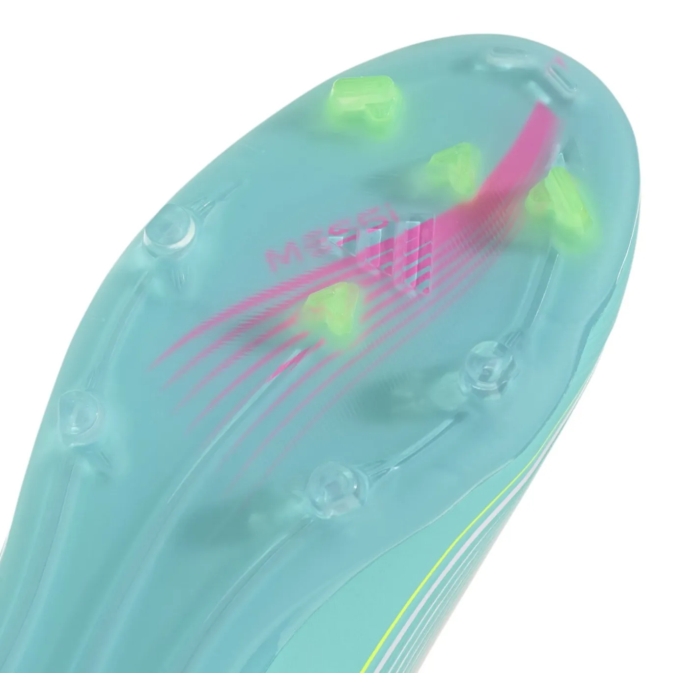 adidas F50 Messi Elite Gras Voetbalschoenen (FG) Kids Wit Turquoise Roze