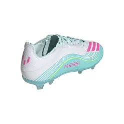 adidas F50 Messi Elite Gras Voetbalschoenen (FG) Kids Wit Turquoise Roze