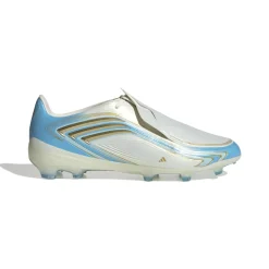 adidas F50 Messi Elite Gras Voetbalschoenen (FG) Kids Wit Lichtblauw Goud