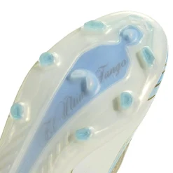adidas F50 Messi Elite Gras Voetbalschoenen (FG) Kids Wit Lichtblauw Goud
