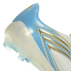 adidas F50 Messi Elite Gras Voetbalschoenen (FG) Kids Wit Lichtblauw Goud
