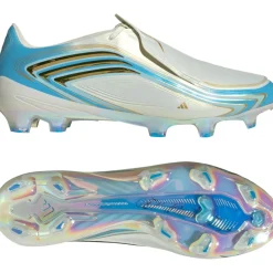adidas F50 Messi Elite Gras Voetbalschoenen (FG) Wit Lichtblauw Goud